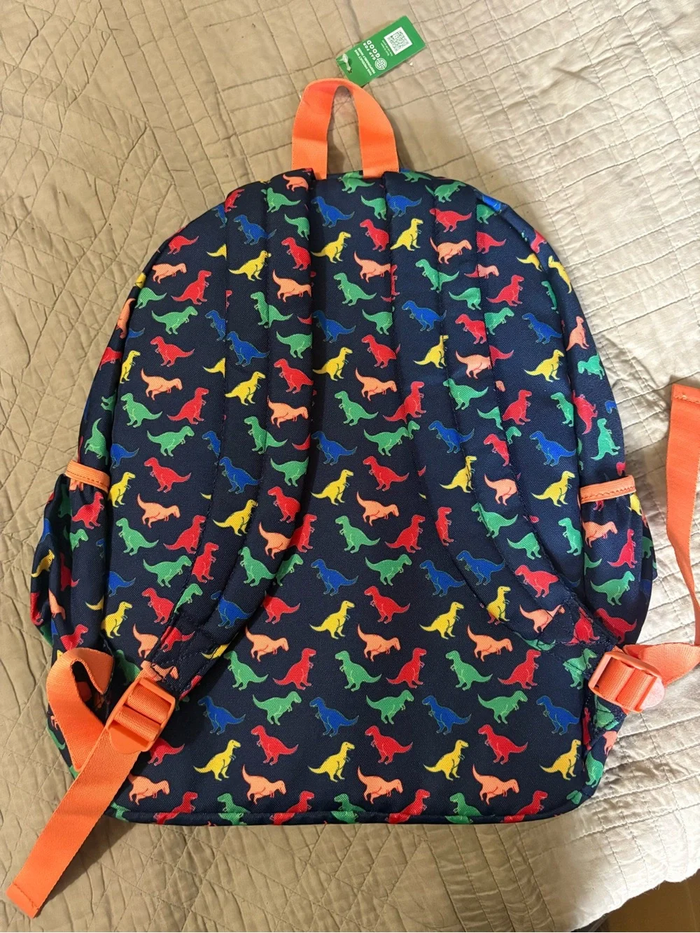 GAP Kids Navy Dinosaur Backpack - Colorful Dino Print